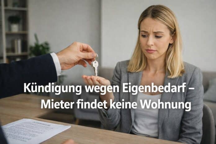 kündigung wegen eigenbedarf mieter findet keine wohnung